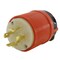 Ac Works Locking Plug, L16-20P, 20 A, 480V AC, Three Phase, Orange ASL1620P - alternate 1